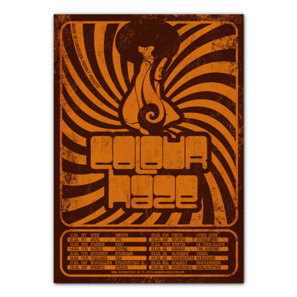 Colour Haze -  European Tour 2018  Poster Online-Schn?ppchen