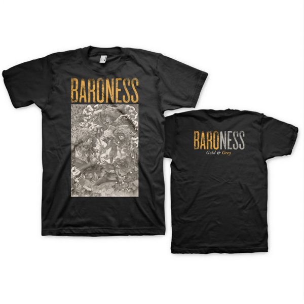 Baroness -  Gold and Grey  T-Shirt Online-Schn?ppchen