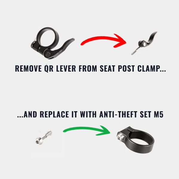 Anti-Theft Set for seat post (M5) Online-Verkauf – Bild 3