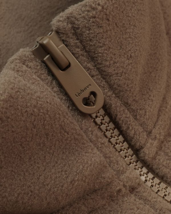 Box Logo Half-Zip Fleece Brown Rabatt – Bild 3