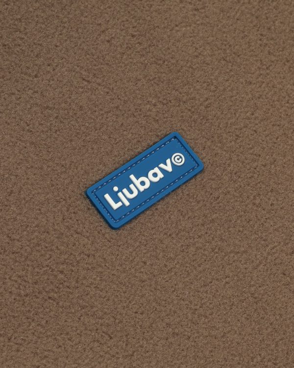 Box Logo Half-Zip Fleece Brown Rabatt – Bild 2